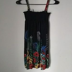 Black floral dress